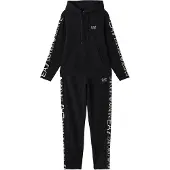Emporio Armani Fato de treino preto / branco