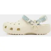 Crocs Tamancos Classic Denim Flower Adjustable Backstrap