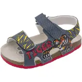 Chicco Sapatos abertos 'Fayer' azul escuro / amarelo / laranja / vermelho