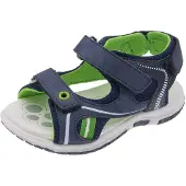 Chicco Sapatos abertos 'Fiesole' azul escuro / verde / branco