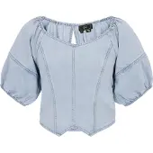 Faina Blusa azul claro