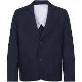 Casual Friday Jaqueta de negócios ' CFTorup Linen ' azul / navy