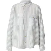 ONLY Blusa 'ONLWENDY' azul claro / branco