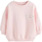 Next Sweatshirt castanho / cor-de-rosa / branco