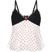 Mymo Top vermelho / preto / offwhite
