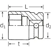 Stahlwille Soquete De Impacto 50 Imp 1/2´´ 11 Mm