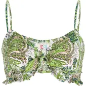 IZIA Top oliveira / cor-de-rosa / branco