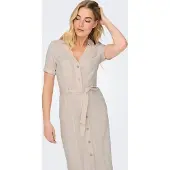 ONLY Vestidos camiseiros 'ONLSiesta' bege mosqueado