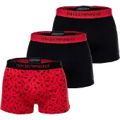 Emporio Armani Boxers vermelho / preto
