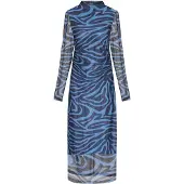 Faina Vestido azul / preto