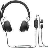 Logitech Fone De Ouvido Com Microfone Zone Wired Graphite Emea