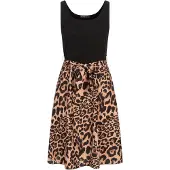 Cloud5ive Vestido castanho / brocado / antracite / preto