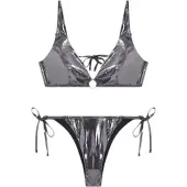 Emporio Armani para mulher. EW003289_AF20256 Biquíni preto (S), Beachwear, Poliamida