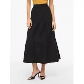 Vila Saia Midi De Cintura Alta Prisilla Ankle