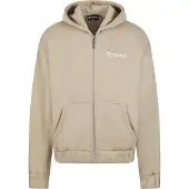 Dropsize Casaco em moletão areia / branco
