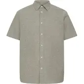 Blend Camisa ' BHAban Slub Linen Mix ' oliveira