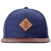 Djinns Boné 'Glencheck' navy / castanho claro