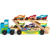 Melissa & Doug Carro Tiy Wooden Vehicles Carrier 806254