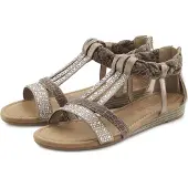 LASCANA Sandália castanho / taupe / prata