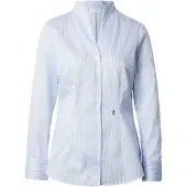 Seidensticker Blusa azul claro / branco
