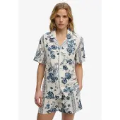 Superdry Camisa De Manga Curta Beach Printed