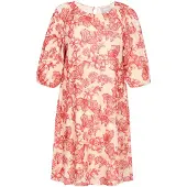 Usha Vestido bege / vermelho