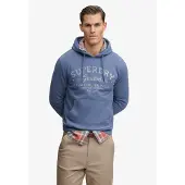 Superdry para homem. M2014448A Camisola Lo-Fi Dockside azul (L), Casual, Algodão