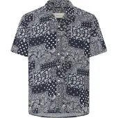 Blend Camisa ' BHAslak ' azul escuro / branco