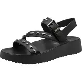 Tamaris Sandália preto / prata