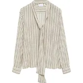 Comma Blusa creme / castanho
