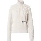 Karl lagerfeld JEANS Pullover preto / branco lã