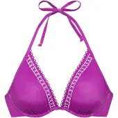 s.Oliver Top de biquíni roxo néon