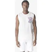 KOROSHI Camisa azul / magenta / branco