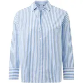 Mexx Blusa azul claro / branco