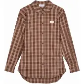 OH APRIL Blusa 'Lilia' camurça / castanho / castanho escuro