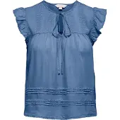 ONLY Blusa 'ONLCHARIS' azul ganga