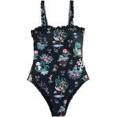 Cath Kidston Fato de banho verde / rosa claro / preto / branco