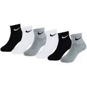 Nike Meias cinzento escuro / preto / branco