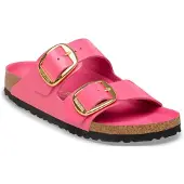 Birkenstock Sandálias Arizona Big Buckle Natural Leather Patent