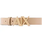 Armani Exchange para mulher. 941125CC719U6223 Cinto de moda bege (80cm), Casual, Pele