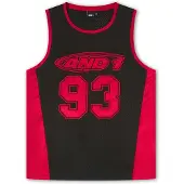 AND1 Camisa '93 Airtex' vermelho fogo / preto