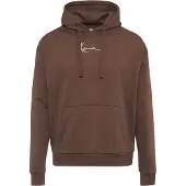 Karl kani Sweatshirt castanho escuro / branco