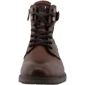 Tom Tailor Botas com atacadores castanho