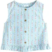 Next Blusa azul claro / verde / rosa / branco