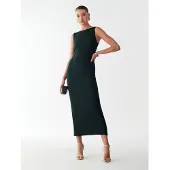 BWLDR Vestido 'SUNY' verde escuro