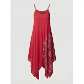 KOROSHI Vestido navy / vermelho / branco
