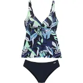 Sunseeker Tankini marinho / azul claro / azul escuro / verde claro