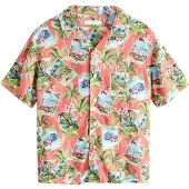 Next Camisa azul claro / verde / amora / rosa claro
