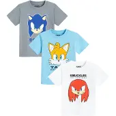 Cool Club Camisola 'SONIC' azul fumado / azure / branco