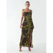 BWLDR Vestido 'ALLANA' cáqui / oliveira